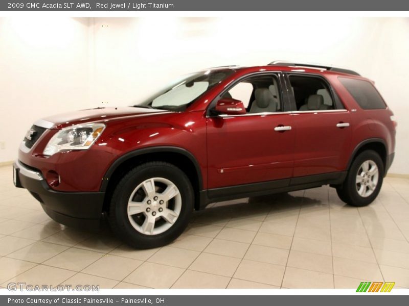 Red Jewel / Light Titanium 2009 GMC Acadia SLT AWD