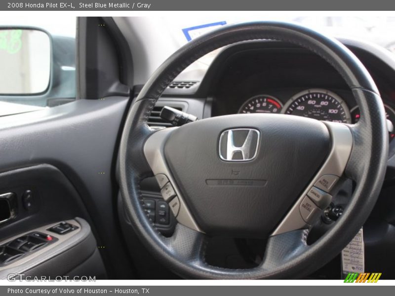 Steel Blue Metallic / Gray 2008 Honda Pilot EX-L