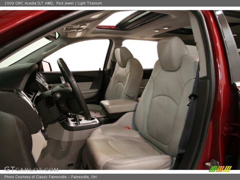 Red Jewel / Light Titanium 2009 GMC Acadia SLT AWD