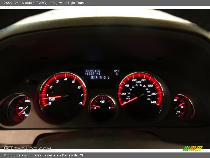 Red Jewel / Light Titanium 2009 GMC Acadia SLT AWD