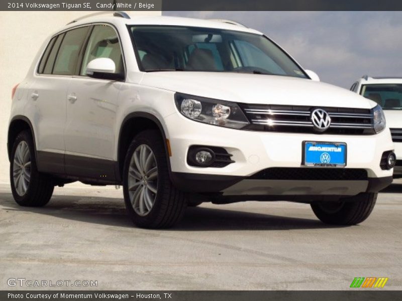 Candy White / Beige 2014 Volkswagen Tiguan SE