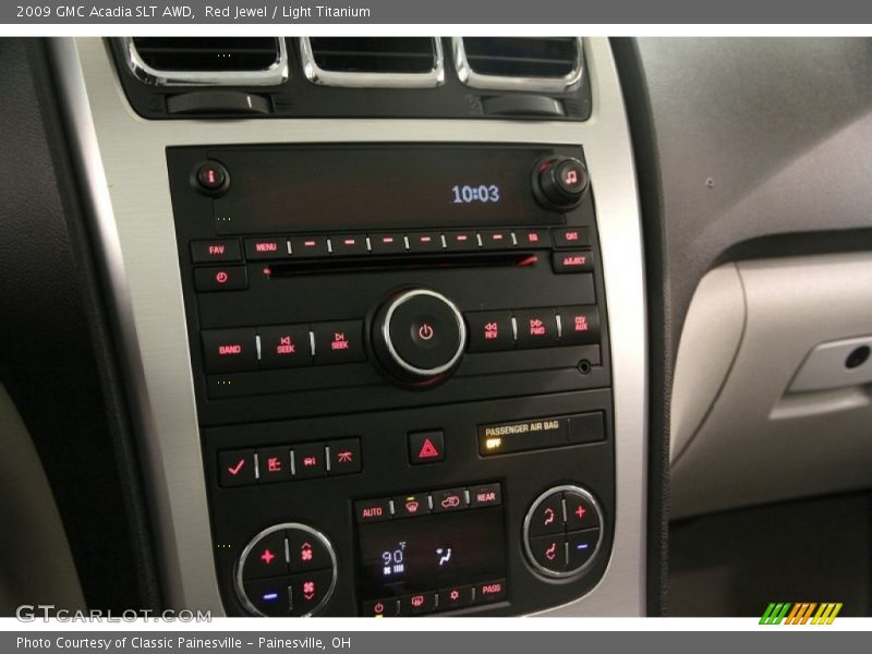 Red Jewel / Light Titanium 2009 GMC Acadia SLT AWD