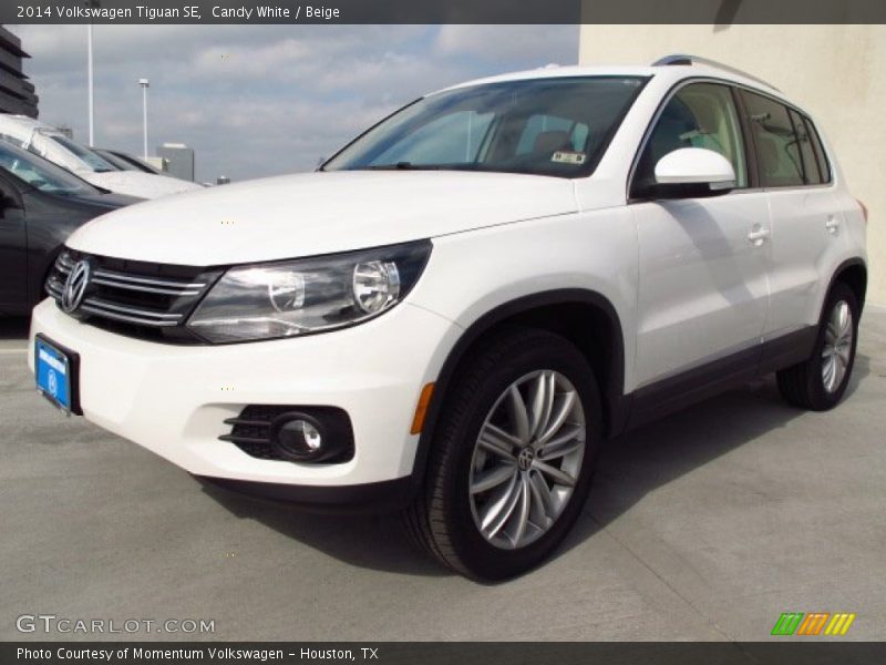 Candy White / Beige 2014 Volkswagen Tiguan SE