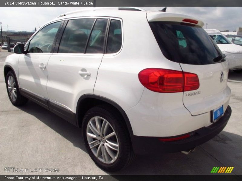 Candy White / Beige 2014 Volkswagen Tiguan SE