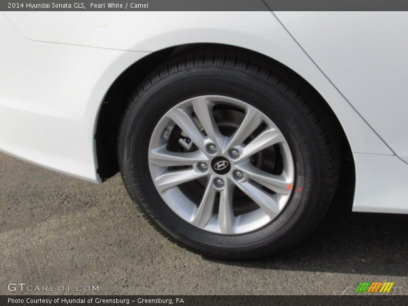 Pearl White / Camel 2014 Hyundai Sonata GLS