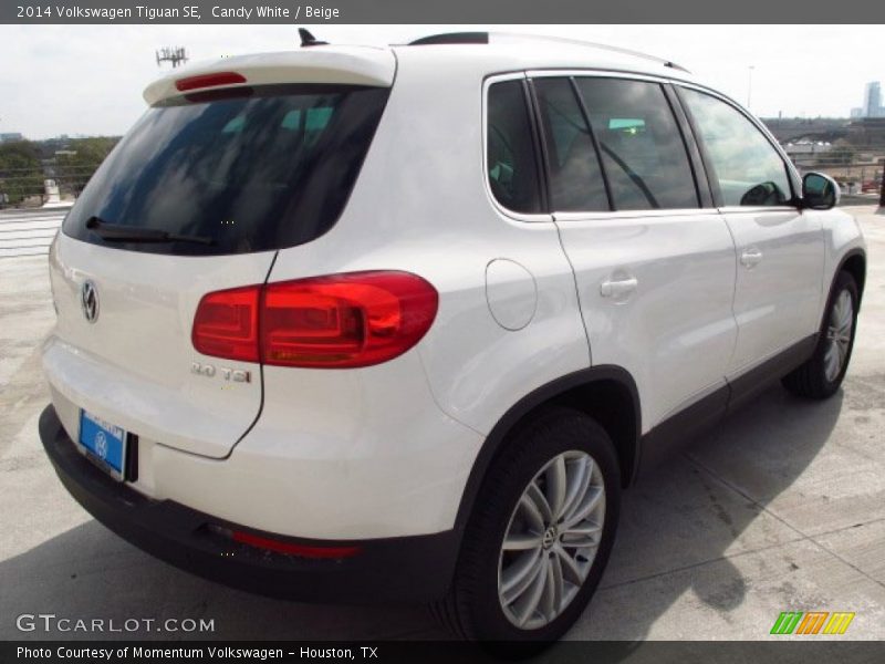 Candy White / Beige 2014 Volkswagen Tiguan SE