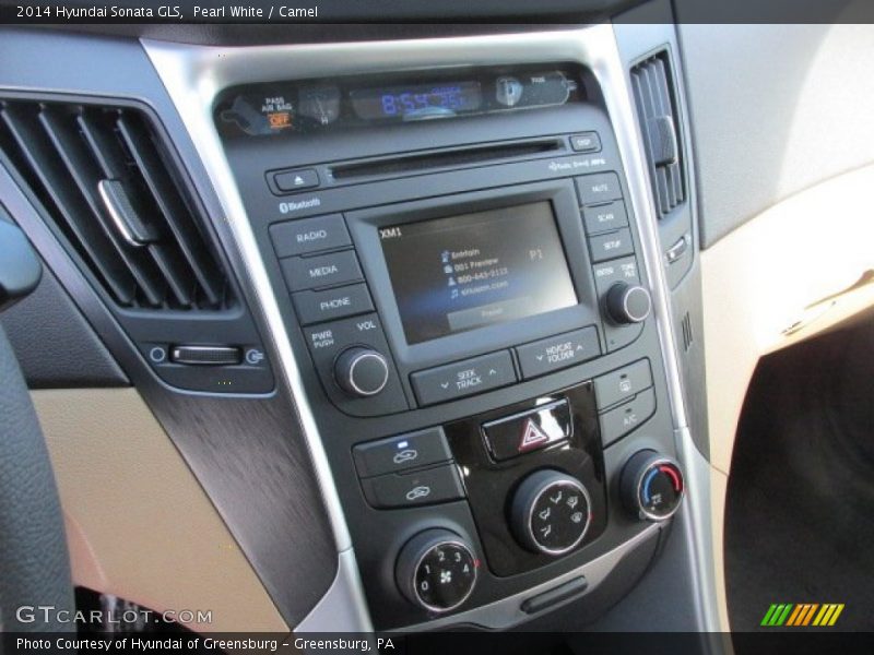 Pearl White / Camel 2014 Hyundai Sonata GLS