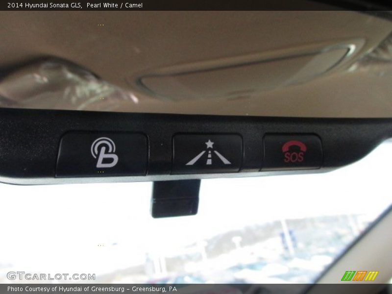 Pearl White / Camel 2014 Hyundai Sonata GLS