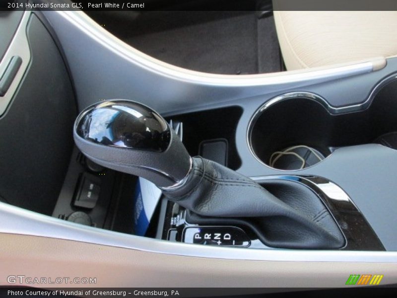 Pearl White / Camel 2014 Hyundai Sonata GLS