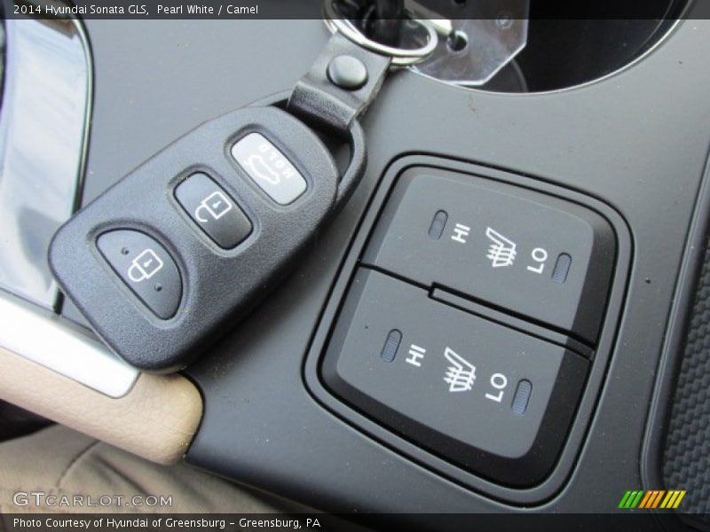 Pearl White / Camel 2014 Hyundai Sonata GLS