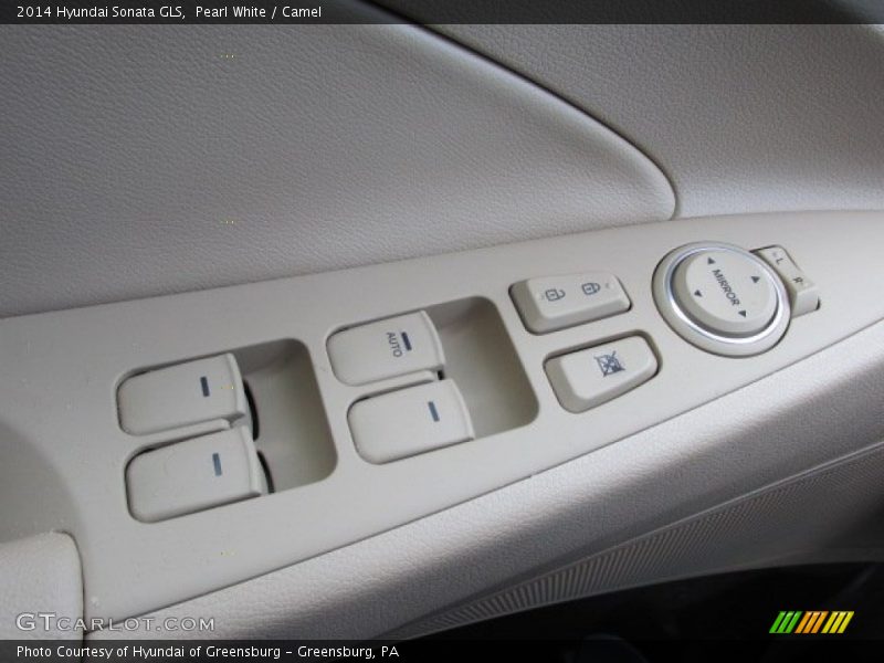 Pearl White / Camel 2014 Hyundai Sonata GLS