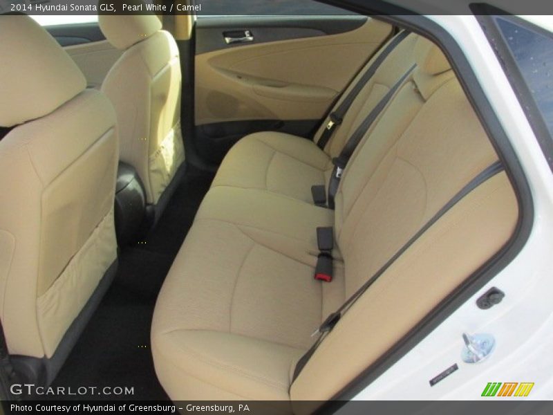 Pearl White / Camel 2014 Hyundai Sonata GLS