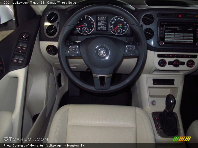 Candy White / Beige 2014 Volkswagen Tiguan SE