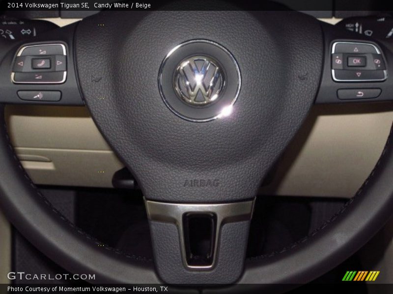 Candy White / Beige 2014 Volkswagen Tiguan SE