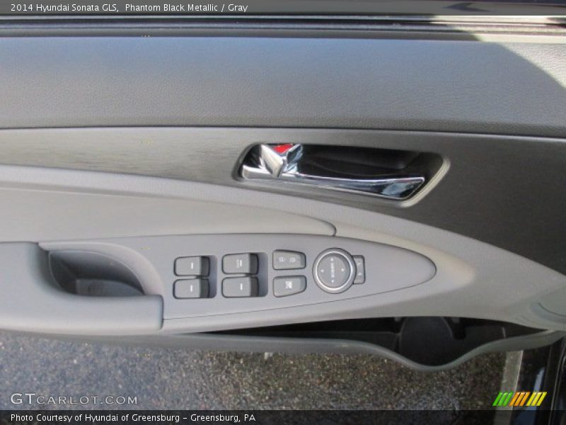Phantom Black Metallic / Gray 2014 Hyundai Sonata GLS