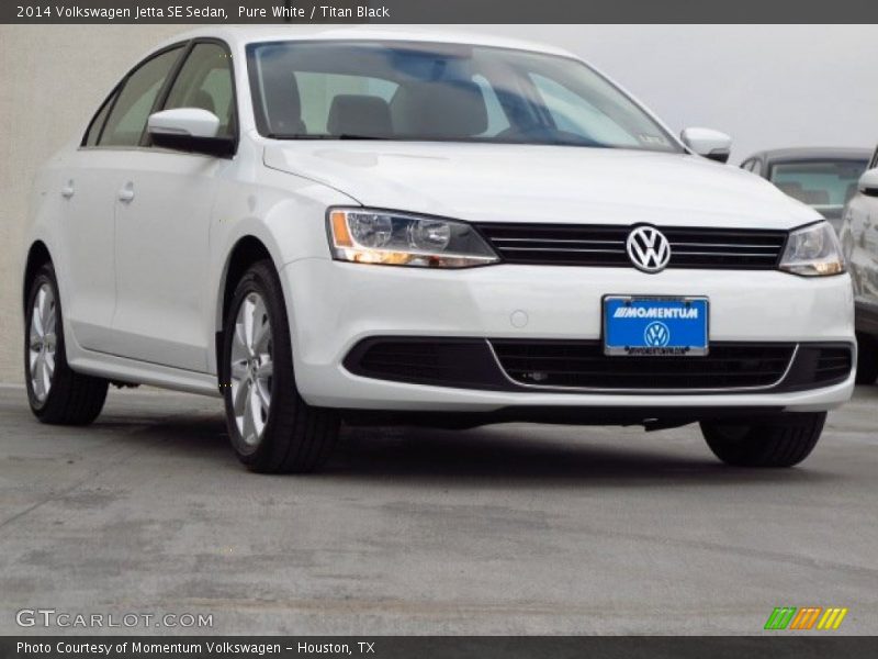 Pure White / Titan Black 2014 Volkswagen Jetta SE Sedan