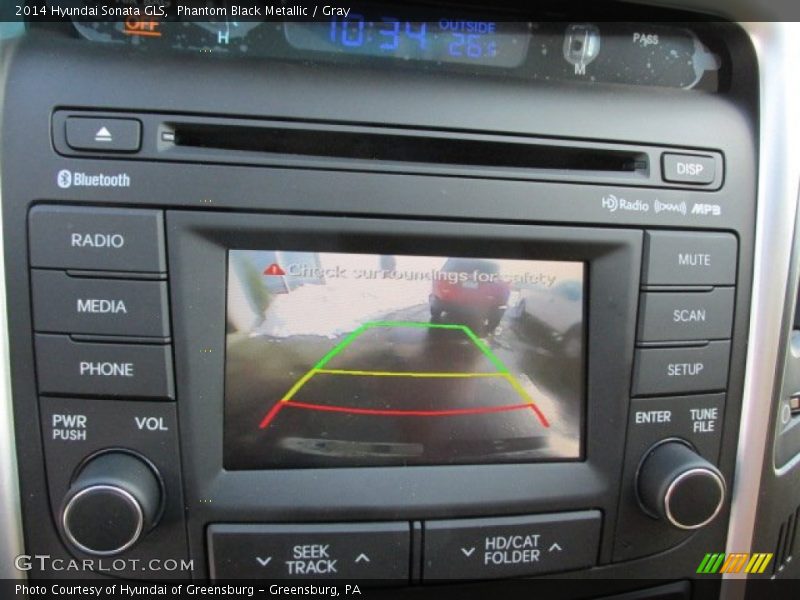 Phantom Black Metallic / Gray 2014 Hyundai Sonata GLS