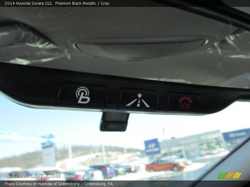 Phantom Black Metallic / Gray 2014 Hyundai Sonata GLS