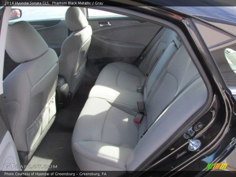 Phantom Black Metallic / Gray 2014 Hyundai Sonata GLS