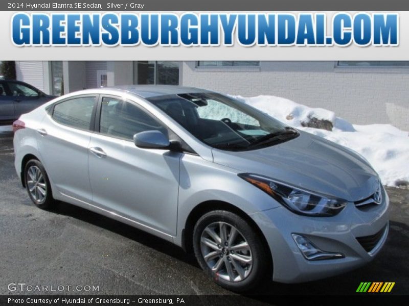 Silver / Gray 2014 Hyundai Elantra SE Sedan