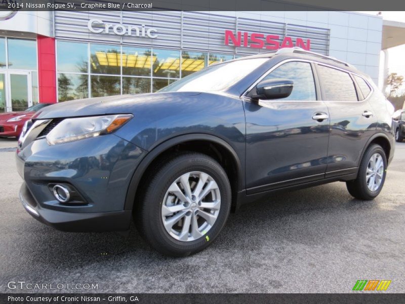 Graphite Blue / Charcoal 2014 Nissan Rogue SV