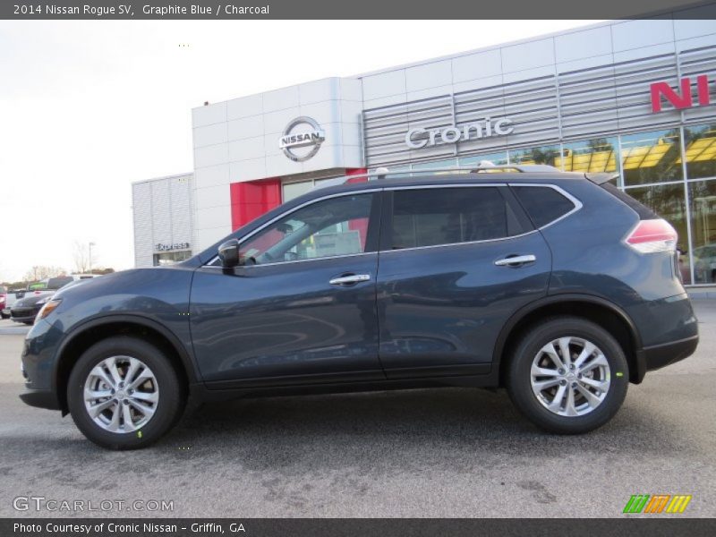Graphite Blue / Charcoal 2014 Nissan Rogue SV