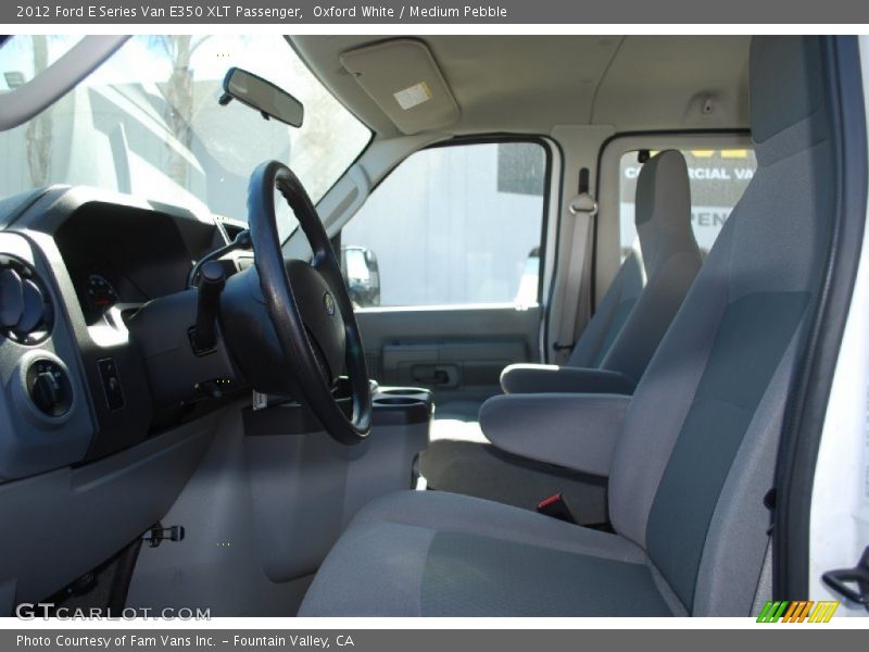 Oxford White / Medium Pebble 2012 Ford E Series Van E350 XLT Passenger
