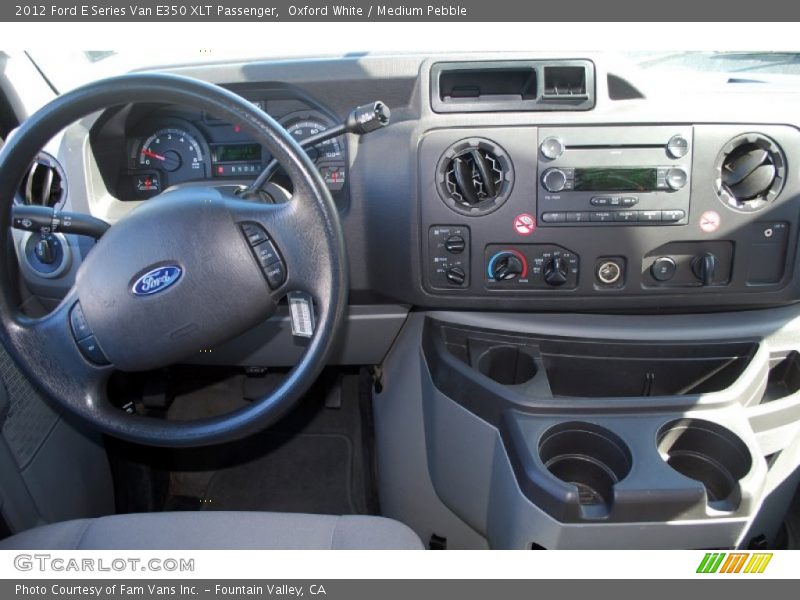 Oxford White / Medium Pebble 2012 Ford E Series Van E350 XLT Passenger