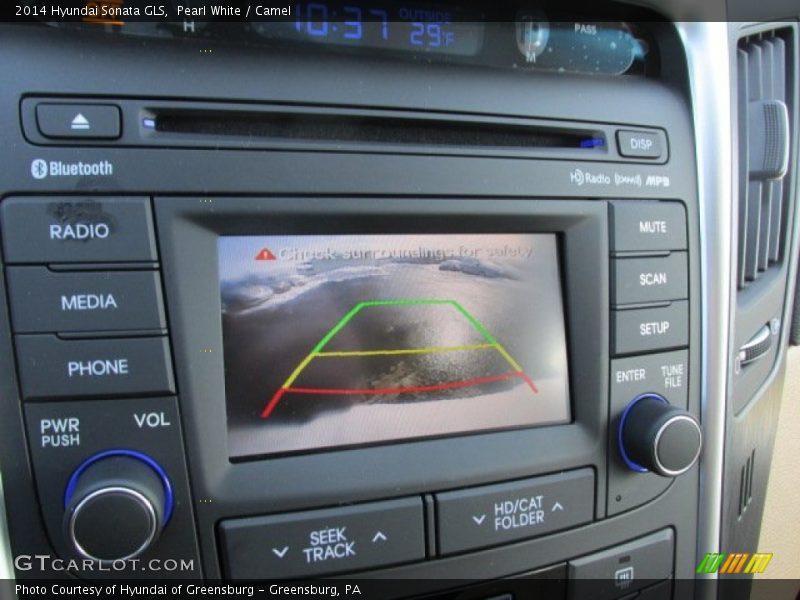 Pearl White / Camel 2014 Hyundai Sonata GLS