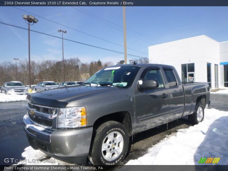 Graystone Metallic / Ebony 2009 Chevrolet Silverado 1500 LT Extended Cab