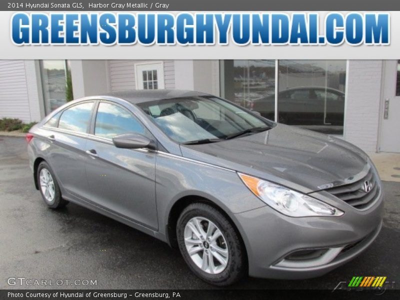Harbor Gray Metallic / Gray 2014 Hyundai Sonata GLS