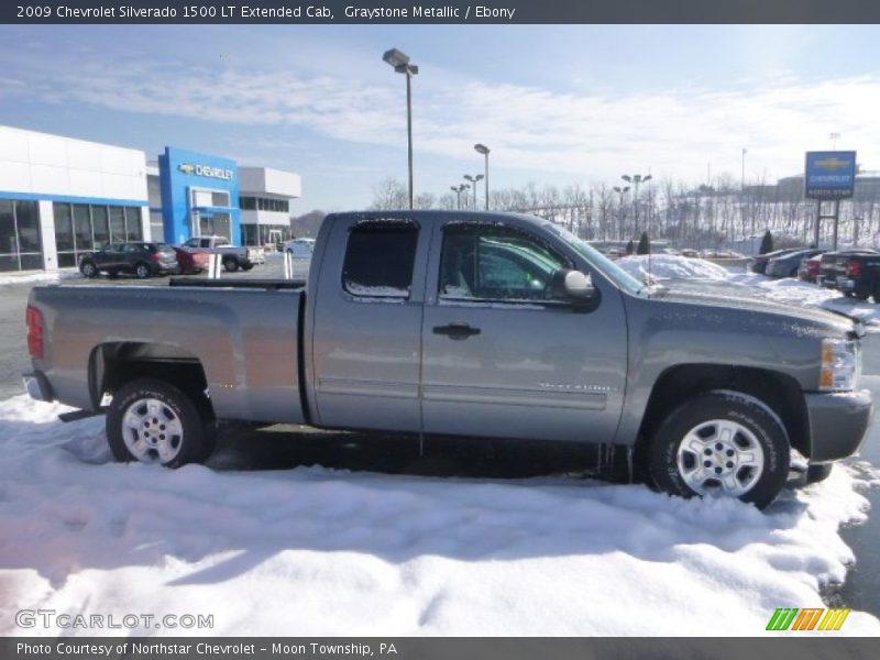 Graystone Metallic / Ebony 2009 Chevrolet Silverado 1500 LT Extended Cab