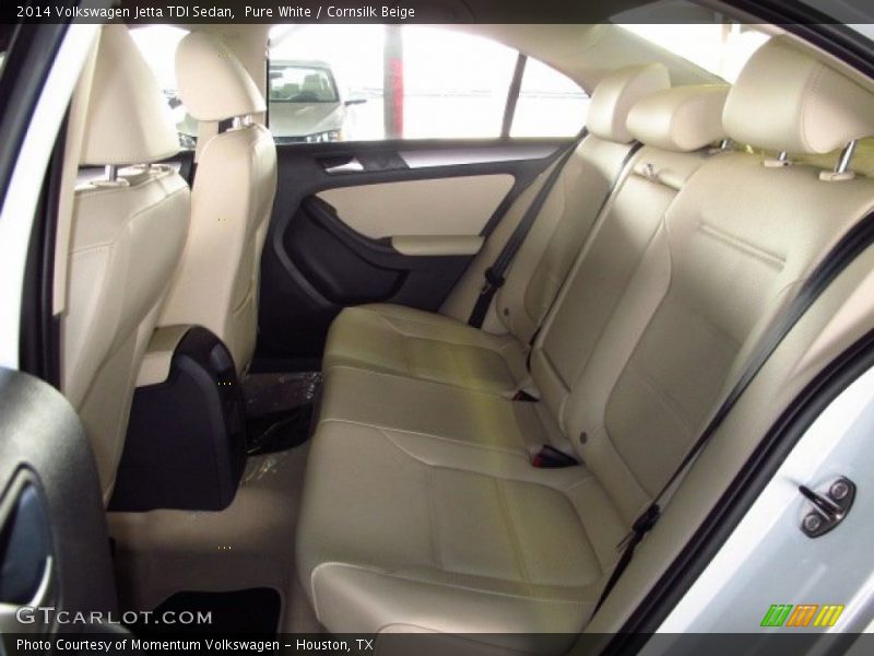 Pure White / Cornsilk Beige 2014 Volkswagen Jetta TDI Sedan