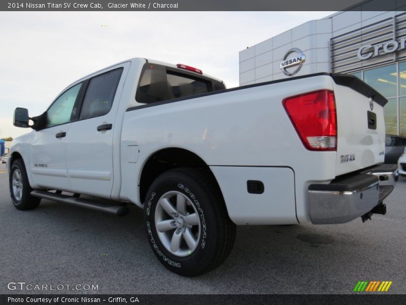 Glacier White / Charcoal 2014 Nissan Titan SV Crew Cab