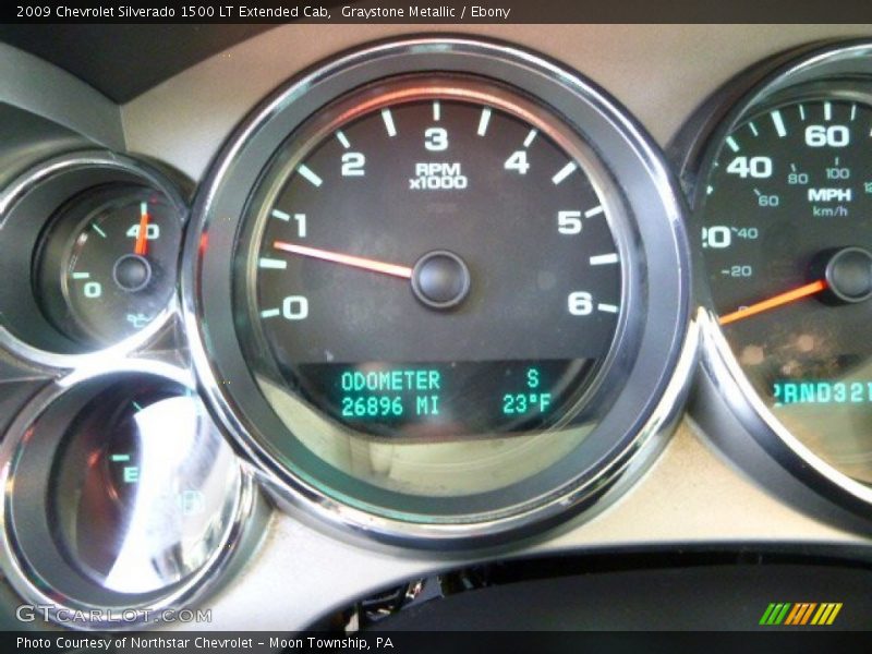 Graystone Metallic / Ebony 2009 Chevrolet Silverado 1500 LT Extended Cab