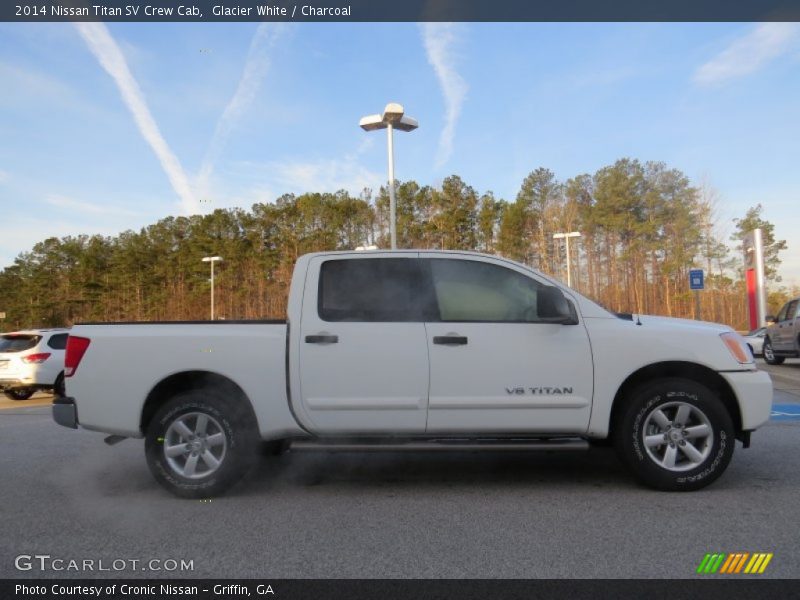 Glacier White / Charcoal 2014 Nissan Titan SV Crew Cab