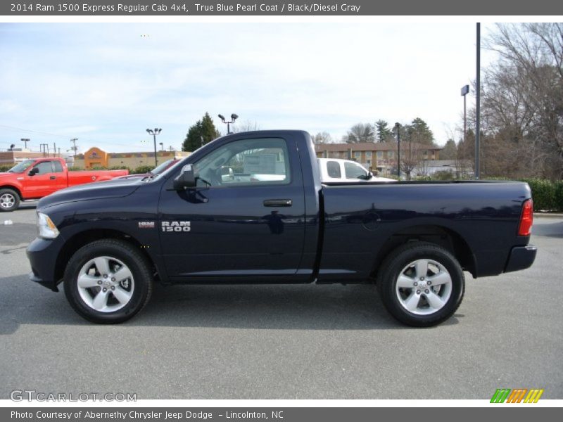 True Blue Pearl Coat / Black/Diesel Gray 2014 Ram 1500 Express Regular Cab 4x4