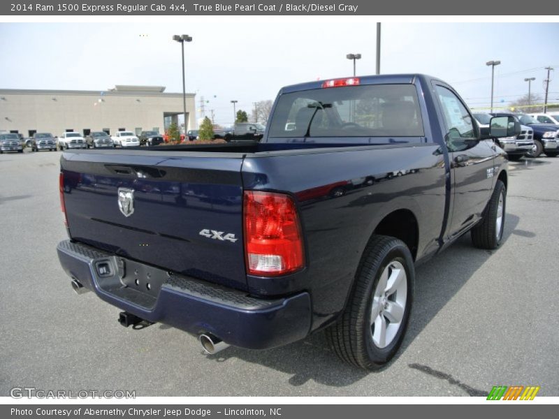 True Blue Pearl Coat / Black/Diesel Gray 2014 Ram 1500 Express Regular Cab 4x4
