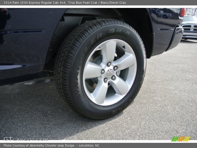 True Blue Pearl Coat / Black/Diesel Gray 2014 Ram 1500 Express Regular Cab 4x4