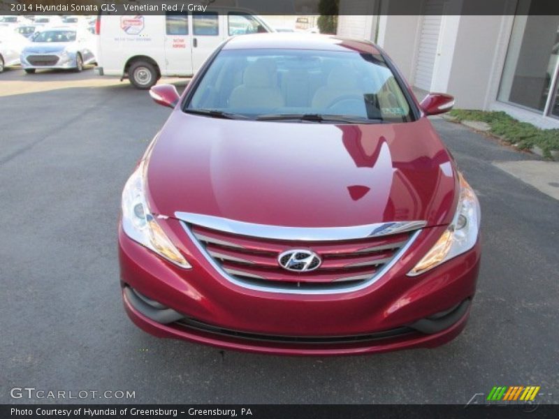 Venetian Red / Gray 2014 Hyundai Sonata GLS