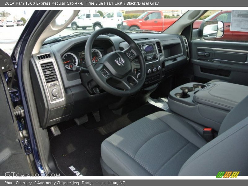 True Blue Pearl Coat / Black/Diesel Gray 2014 Ram 1500 Express Regular Cab 4x4