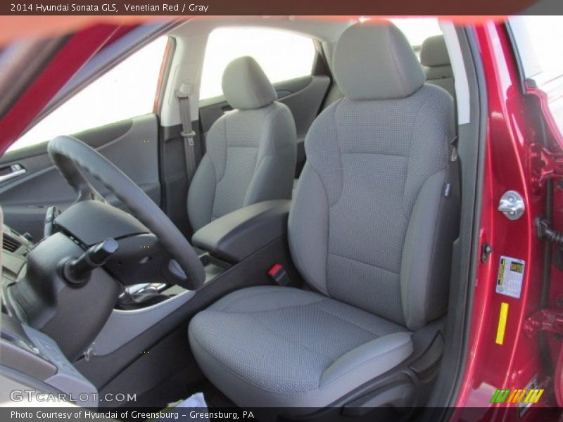 Venetian Red / Gray 2014 Hyundai Sonata GLS