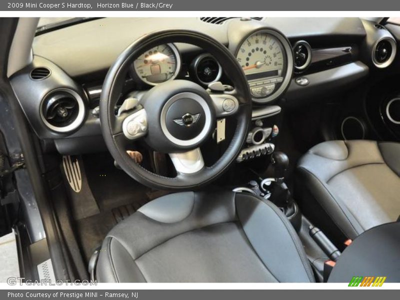 Horizon Blue / Black/Grey 2009 Mini Cooper S Hardtop