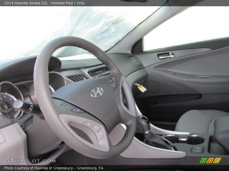 Venetian Red / Gray 2014 Hyundai Sonata GLS