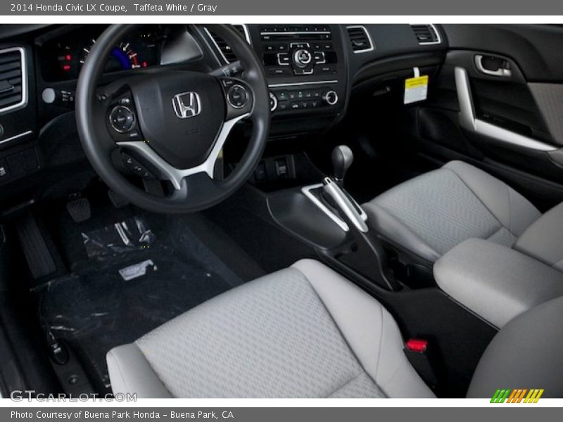 Gray Interior - 2014 Civic LX Coupe 