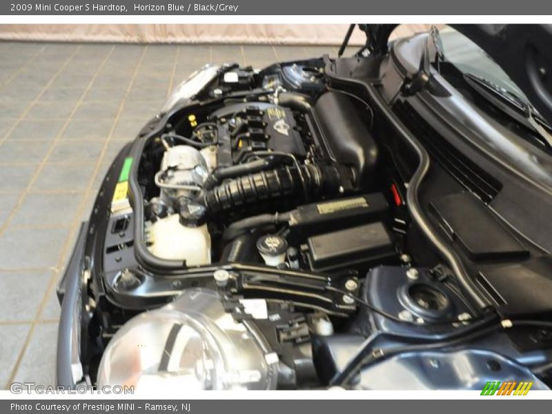 Horizon Blue / Black/Grey 2009 Mini Cooper S Hardtop
