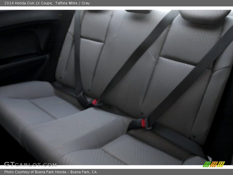 Taffeta White / Gray 2014 Honda Civic LX Coupe