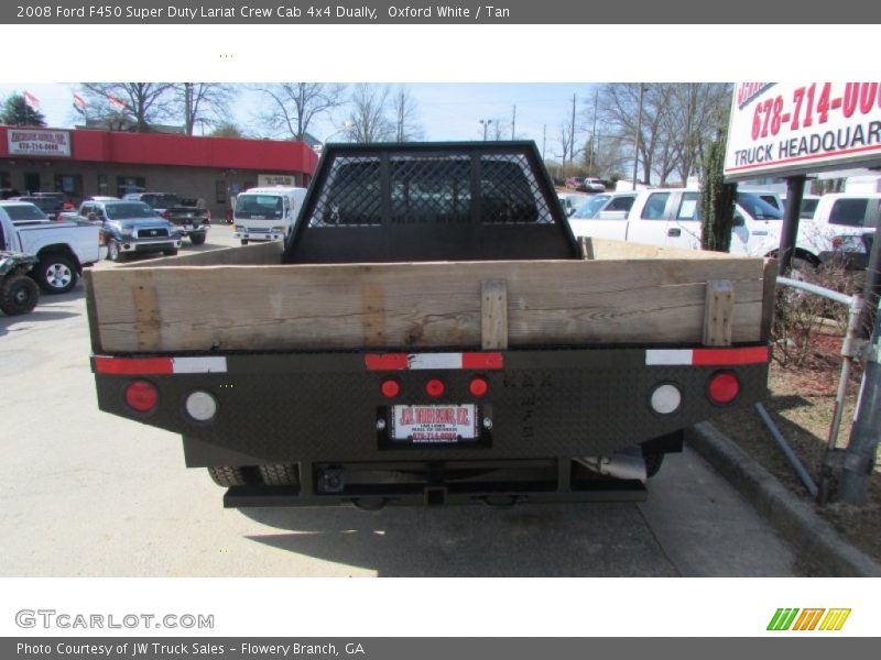 Oxford White / Tan 2008 Ford F450 Super Duty Lariat Crew Cab 4x4 Dually