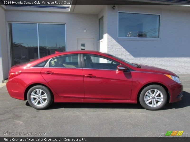 Venetian Red / Gray 2014 Hyundai Sonata GLS