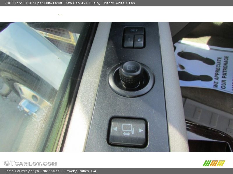 Oxford White / Tan 2008 Ford F450 Super Duty Lariat Crew Cab 4x4 Dually